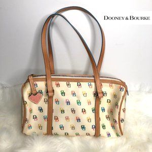 Dooney & Bourke It Barrel Bag Rainbow EUC vintage